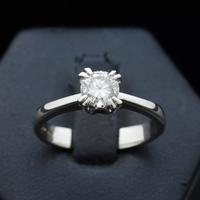 ANELLO SOLITARIO ORO BIANCO 18KT BRILLANTE 0.70 CT