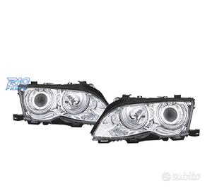 FARI BMW E46 4P 01-05 ANGEL EYES CCFL FONDO CROMAT