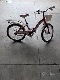 bicicletta bambina venti pollici semi nuova