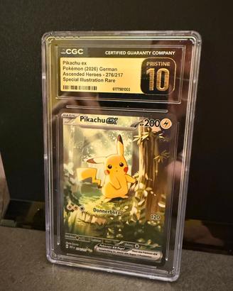 Pikachu Ex CGC Pristine 10