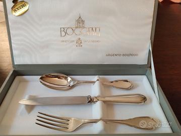 Tris posate d'argento 