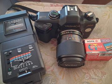 Macchina Yashica 108 +Obiettivi, Flash e Accessori