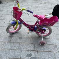 bicicletta minnie da 14 pollici
