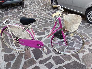 Bicicletta da donna vintage "Adorni" viola/bianca