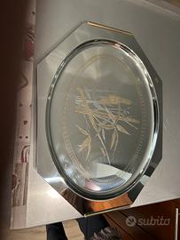 Vassoio con decorazione oro