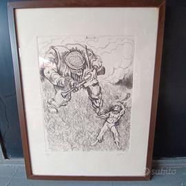 Guttuso,acquaforte firmata,numerata