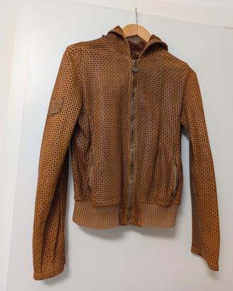 Giacca vera pelle traforata Maledetti Toscani Made