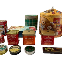 Scatole di latta vintage da collezione