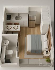 Grazioso monolocale arredato a Lonate Pozzolo