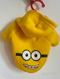 Felpa Minions cane gatto taglia XS con cappuccio
