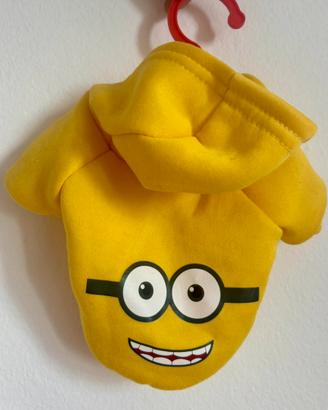 Felpa Minions cane gatto taglia XS con cappuccio