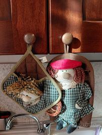 Presina e Guanto Forno Decorativi Pupazzi