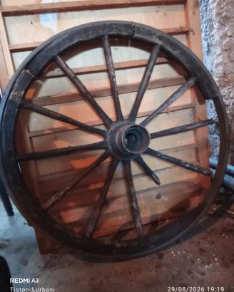 Ruota di carro antica