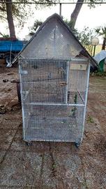  3 Voliere vecchie una da pulire e una da sis