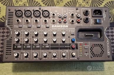 Amplificatore 300W Mixer Dock Ipod Samson XP308i