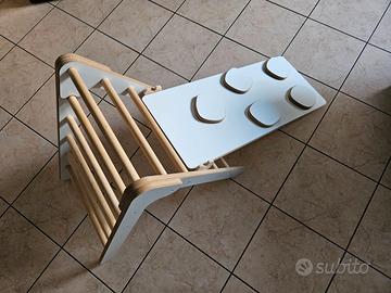 Palestra montessori: scaletta più pedana/scivolo