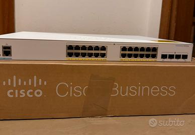 Cisco CBS350-24FP-4G PoE 24 Porte 4 SFP BOX + CAVO