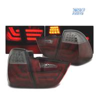 FANALI A LED BMW E91 TOURING 08-12 ROSSO AFFUMICAT