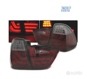 FANALI A LED BMW E91 TOURING 08-12 ROSSO AFFUMICAT