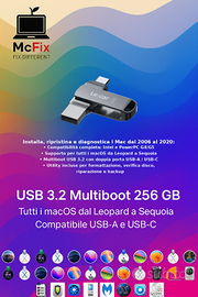USB Avviabile 256GB 16 macOS + Utility tecniche