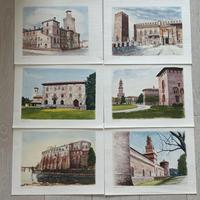 6 stampe artistiche – Castelli storici lombardi