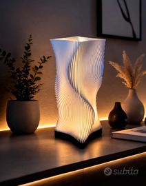 lampada moderna, design a spirale