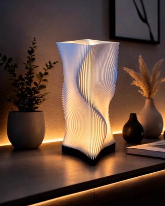 lampada moderna, design a spirale