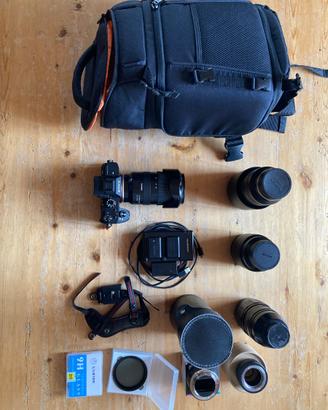 Sony A 7 II + Corredo Fotografico Full frame compl