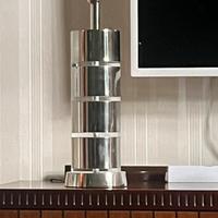 Lampada da tavolo design metallo plexiglass