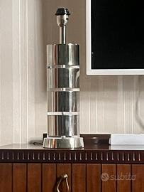 Lampada da tavolo design metallo plexiglass