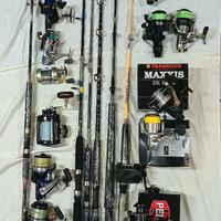 Canne, Attrezzi e materiali da pesca da barca