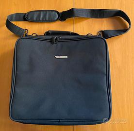 Borsa Delsey porta/computer nera, con tracolla