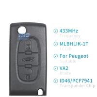 CHIAVE COMPLETA PER PEUGEOT E CITROEN VA2