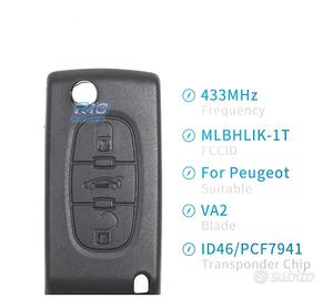CHIAVE COMPLETA PER PEUGEOT E CITROEN VA2
