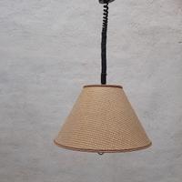 Lampada sospensione circolina neon con saliscendi