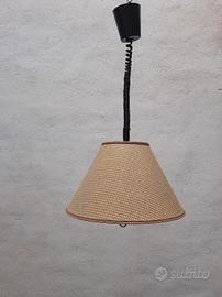 Lampada sospensione circolina neon con saliscendi