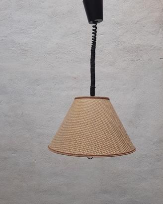 Lampada sospensione circolina neon con saliscendi