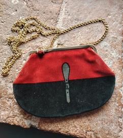 pochette Roberta di Camerino 17x12cmtrompe-l'oeil