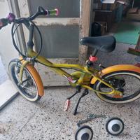 bicicletta bimbi Decathlon con ruotine