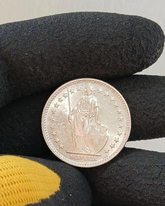 moneta d'argento svizzera fior di conio 