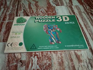Puzzle legno 3d