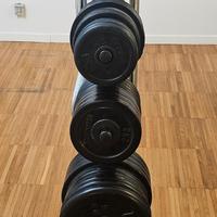 Rack + pesi+ bilanceri e manubri