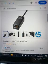 Adattatore HP originale USB C to RJ45