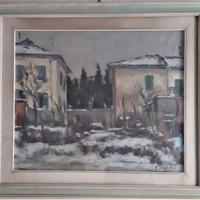 Quadro ad olio pittore Francesco Inverni 1963