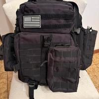 Set attrezzatura zaino tattico cammino trekking