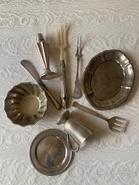 Lotto sterling argento silver plated placcato