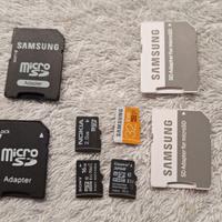 lotto di schede micro sd da smartphone