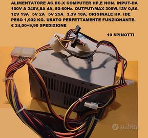 ALIMENTATORE PC DESKSTOP HP ORIGINALE 240V-50-60Hz