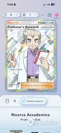 Professor Oak ric. Accademica (instant)pokemonTCGP