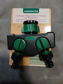 Adattatore per rubinetto a 2 braccia in plastica